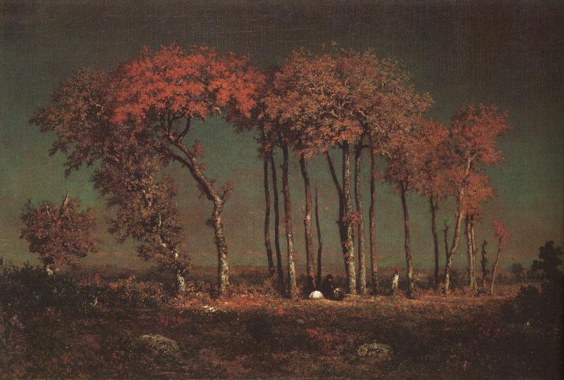 Theodore Rousseau Under the Birches oil painting image